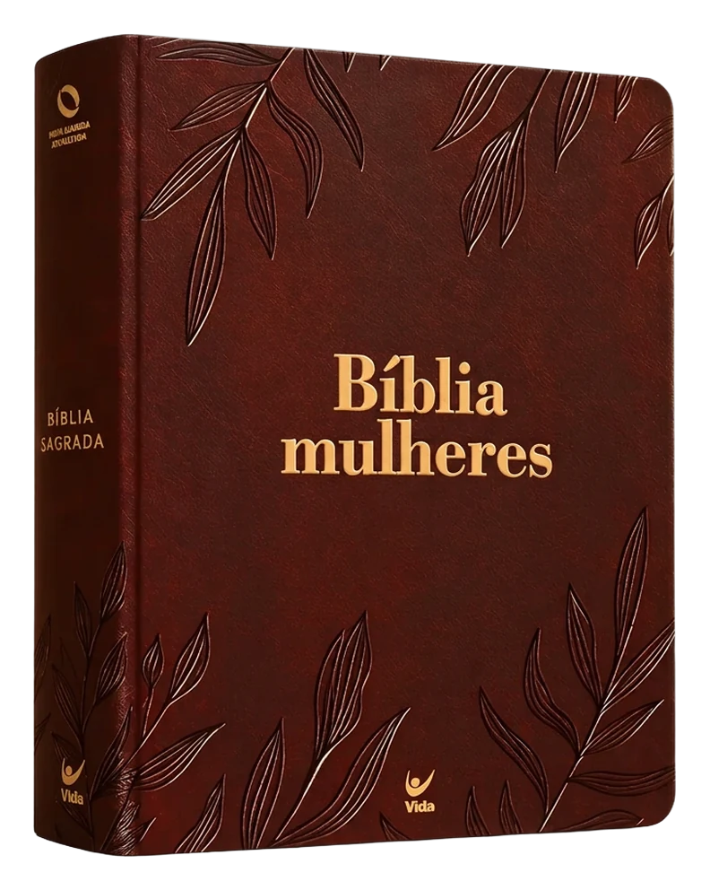 Bíblia Mulheres NAA — Capa Mole, Folhas Marrom
